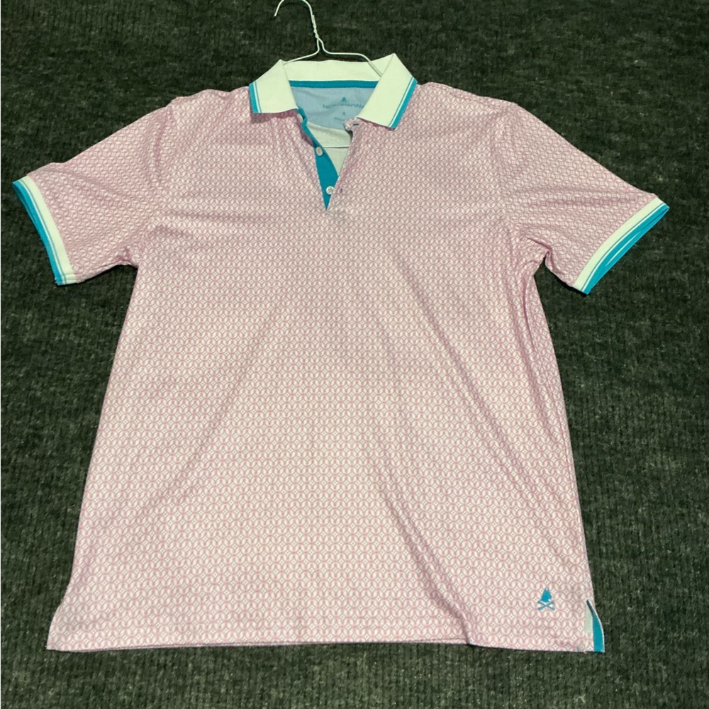Nick Graham Men's Pink Polo Shirt Size Small